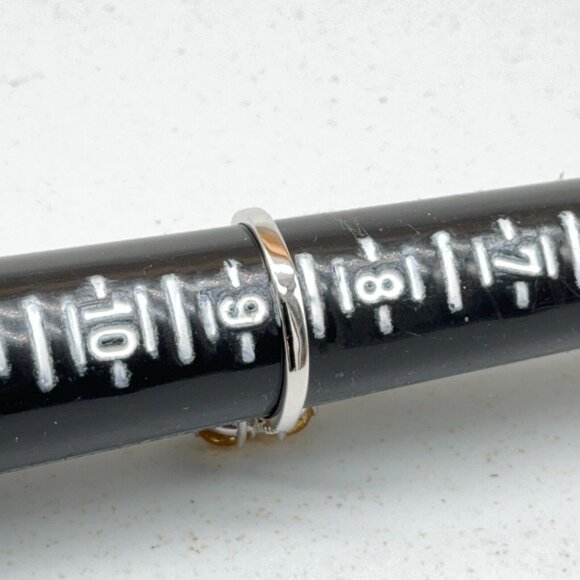 Citrine Cluster Flower Sterling Silver Ring 4.61ct Prong Set White Zircon Accent - Picture 10 of 10